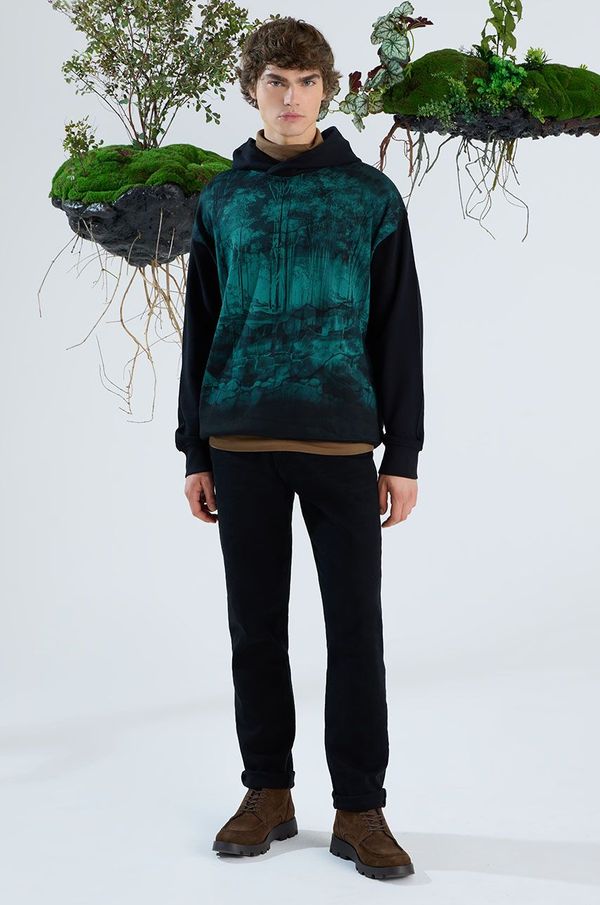 Medicine Dukserica Medicine za muškarce, boja: crna, s kapuljačom, s tiskom