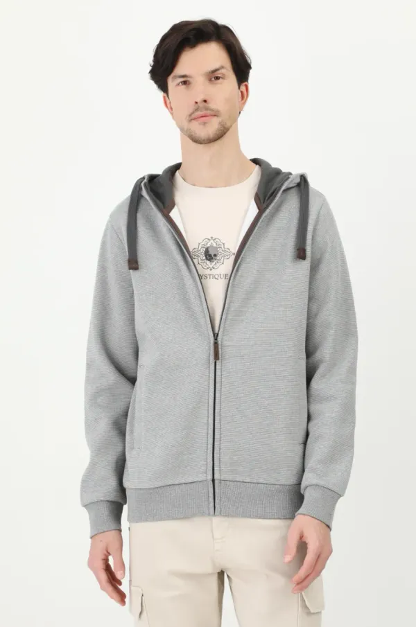 Medicine Dukserica Medicine za muškarce, boja: siva, s kapuljačom, melanž