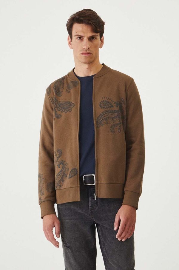 Medicine Dukserica Medicine za muškarce, boja: smeđa, s tiskom