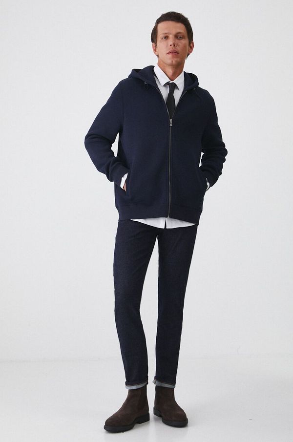 Medicine Dukserica Medicine za muškarce, boja: tamno plava, s kapuljačom, bez uzorka