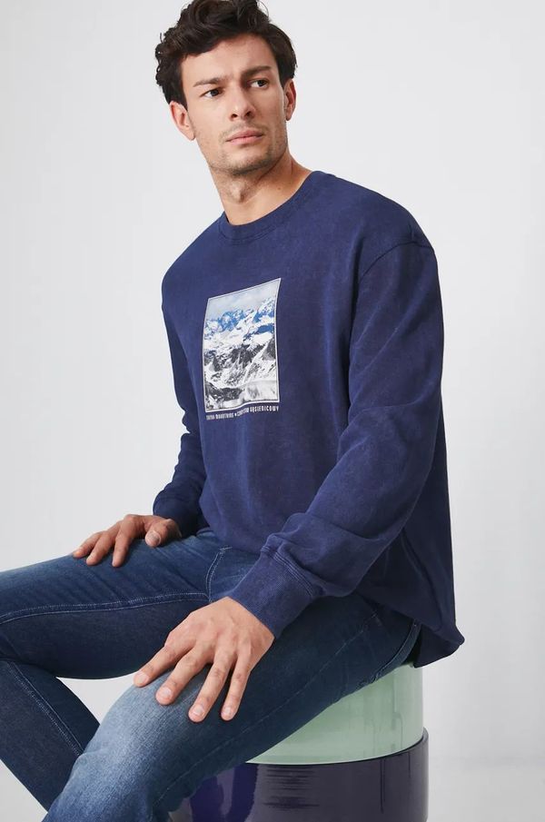 Medicine Dukserica Medicine za muškarce, boja: tamno plava, s tiskom