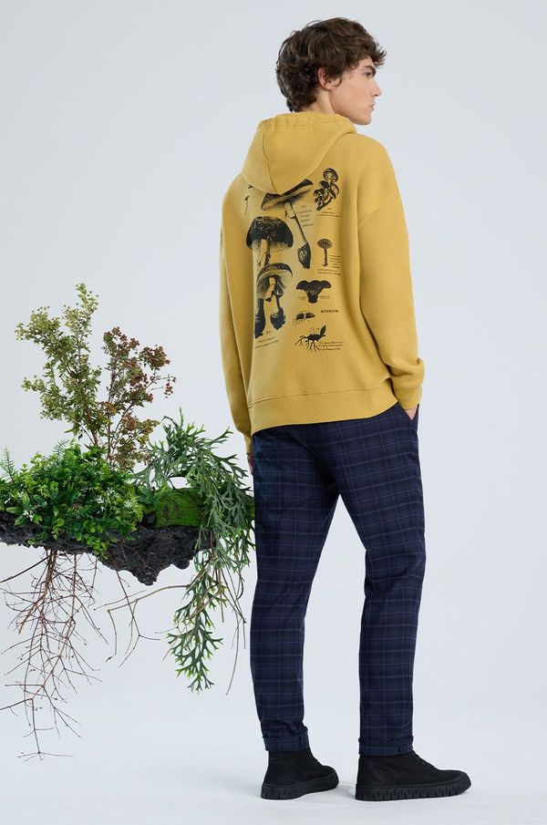 Medicine Dukserica Medicine za muškarce, boja: žuta, s kapuljačom, s tiskom