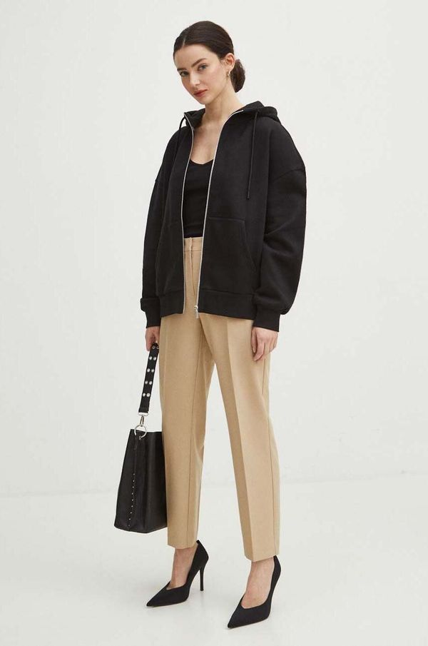 Medicine Dukserica Medicine za žene, boja: crna, s kapuljačom, bez uzorka