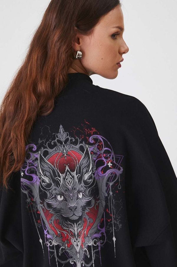 Medicine Dukserica Medicine za žene, boja: crna, s tiskom