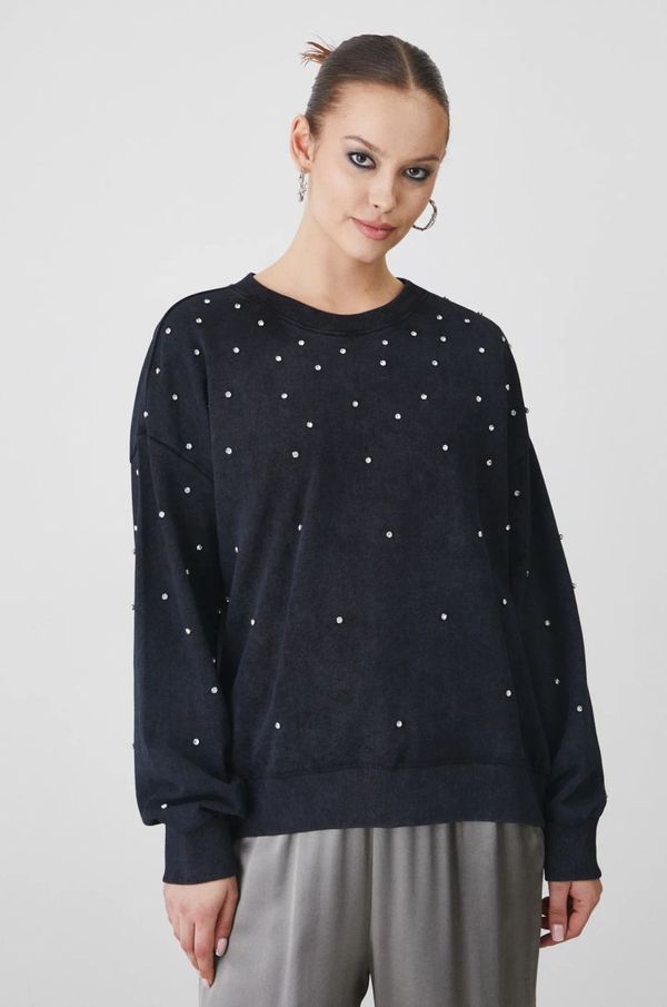 Medicine Dukserica Medicine za žene, boja: siva, s aplikacijom