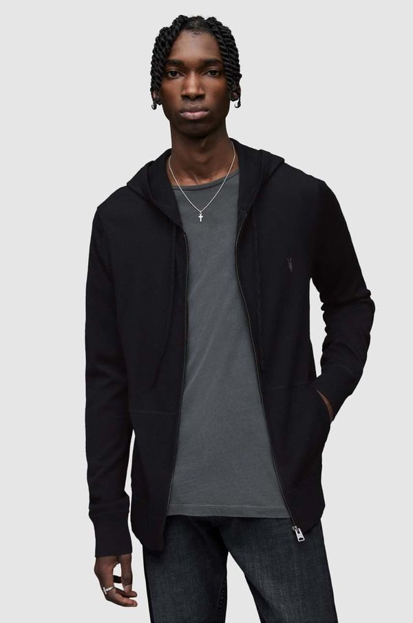 AllSaints Dukserica Mode Merino patentni zatvarač Hood AllSaints