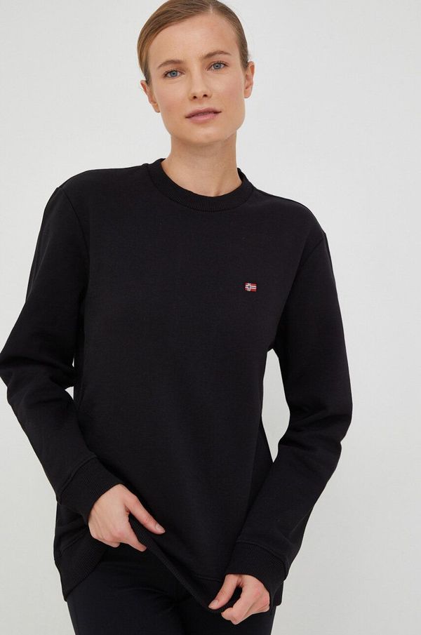 Napapijri Dukserica Napapijri za muškarce, boja: crna, glatka