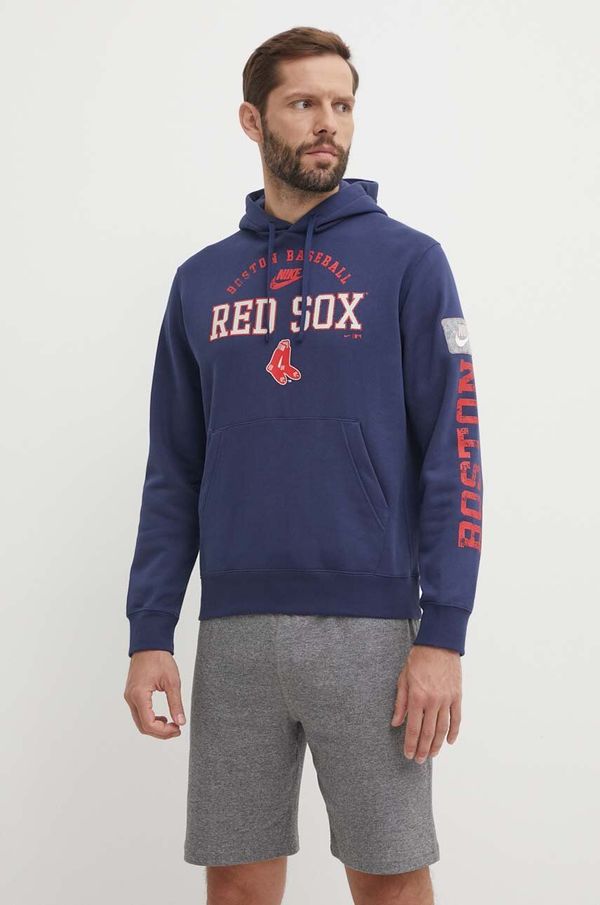 Nike Dukserica Nike Boston Red Sox za muškarce, s kapuljačom, s tiskom