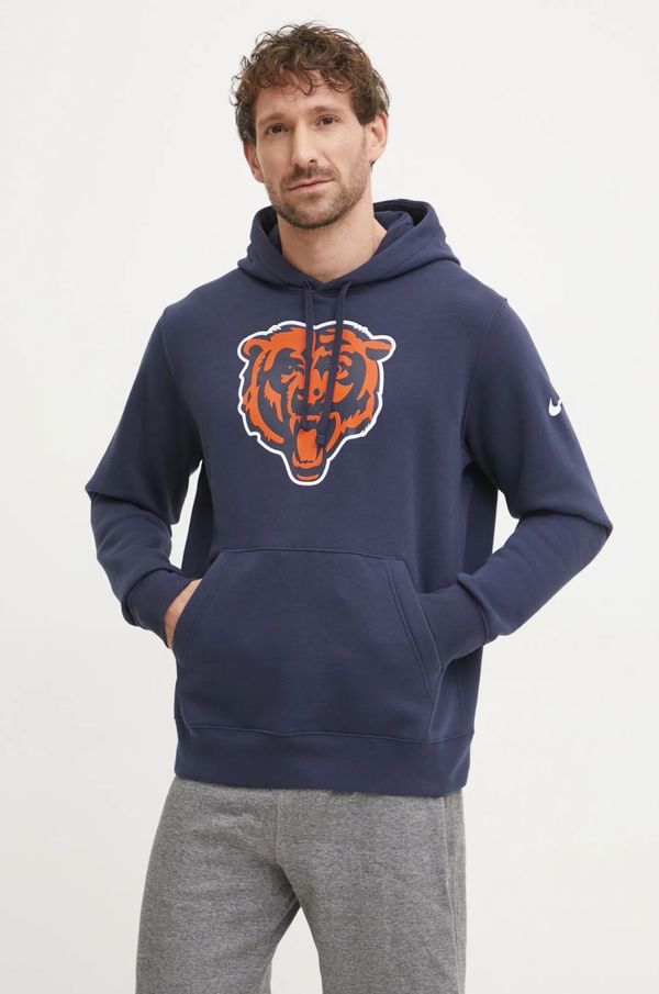 Nike Dukserica Nike Chicago Bears za muškarce, boja: tamno plava, s kapuljačom, s tiskom, NKDK-41L-7Q-N09