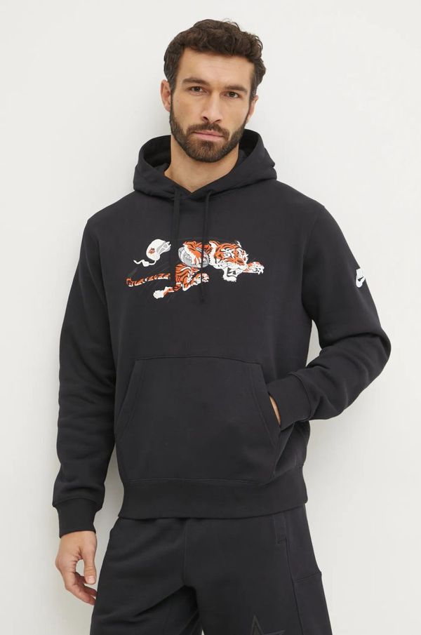 Nike Dukserica Nike Cincinnati Bengals za muškarce, boja: crna, s kapuljačom, s tiskom, NKDK-00A-8XV-13L