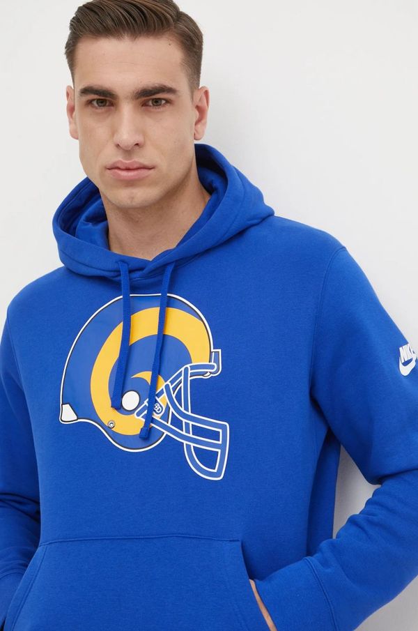 Nike Dukserica Nike Los Angeles Rams za muškarce, s kapuljačom, s tiskom, NKDK-4DA-9TV-13L
