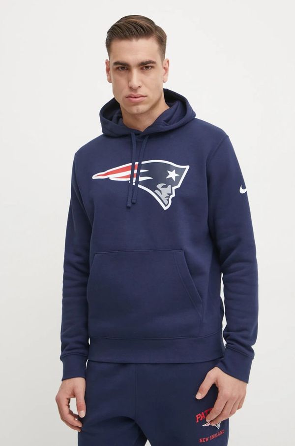 Nike Dukserica Nike New England Patriots za muškarce, boja: tamno plava, s kapuljačom, s tiskom, NKDK-41S-8K-N09