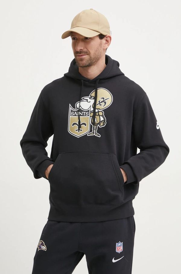 Nike Dukserica Nike New Orleans Saints za muškarce, boja: crna, s kapuljačom, s tiskom, NKDK-00A-7WV-13L