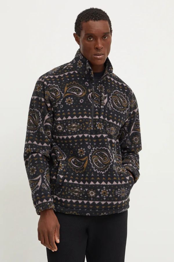 Billabong Dukserica od flisa Billabong Boundary boja: crna, s uzorkom, ABYFT00463