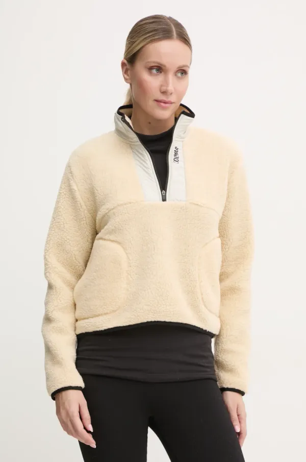 Colmar Dukserica od flisa Colmar boja: bež, bez uzorka, 9349.5XY