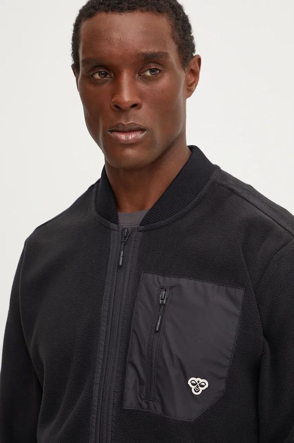 Hummel Dukserica od flisa Hummel boja: crna, s uzorkom, 225982