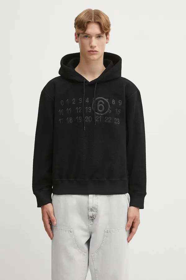 MM6 Maison Margiela Dukserica od flisa MM6 Maison Margiela