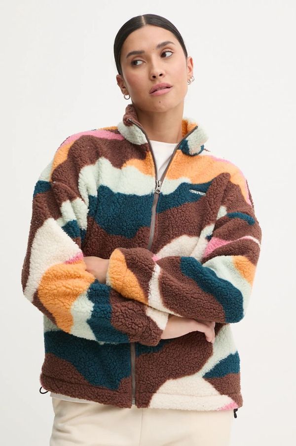 Picture Dukserica od flisa Picture Gypsi boja: smeđa, s uzorkom, WSW0344