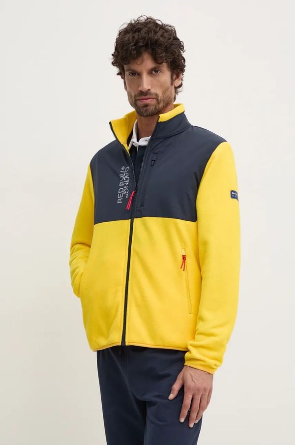 Red Bull Racing x Pepe Jeans Dukserica od flisa Red Bull Racing x Pepe Jeans boja: žuta, s tiskom, RM490006