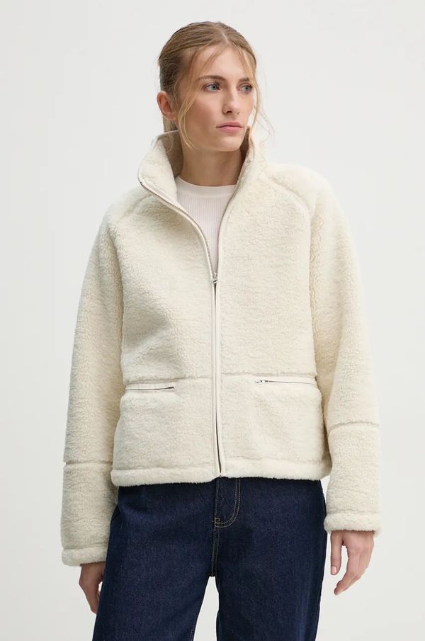 Samsoe Samsoe Dukserica od flisa Samsoe Samsoe TARA boja: bež, bez uzorka, F23400032