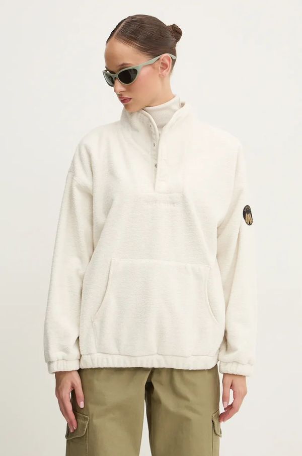 Superdry Dukserica od flisa Superdry boja: bež, bez uzorka, W2012171A-1KS