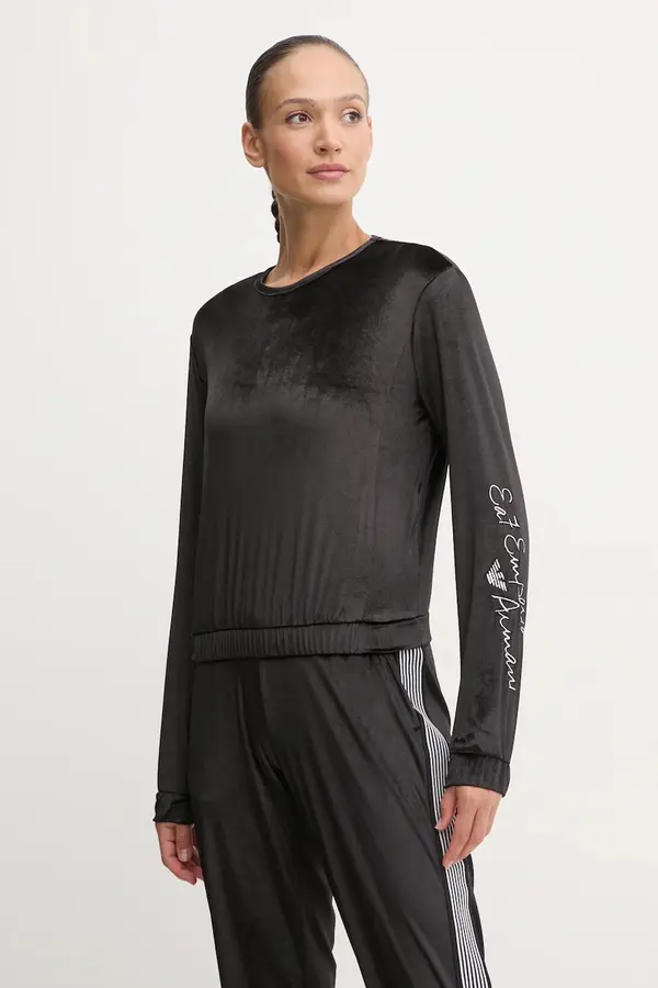 EA7 Emporio Armani Dukserica od velura EA7 Emporio Armani