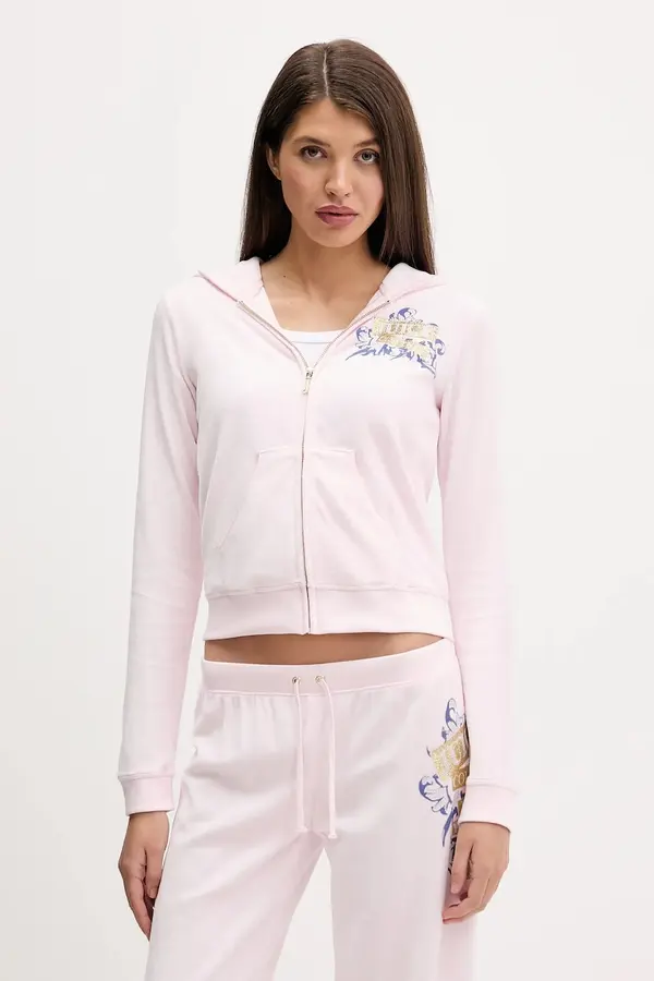 Juicy Couture Dukserica od velura Juicy Couture Wrap You Up
