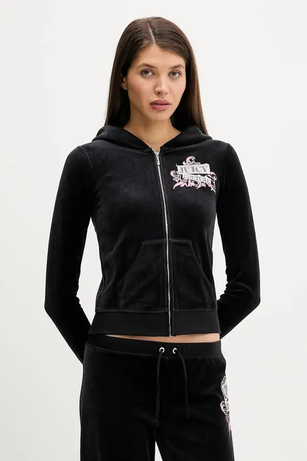 Juicy Couture Dukserica od velura Juicy Couture Wrap You Up