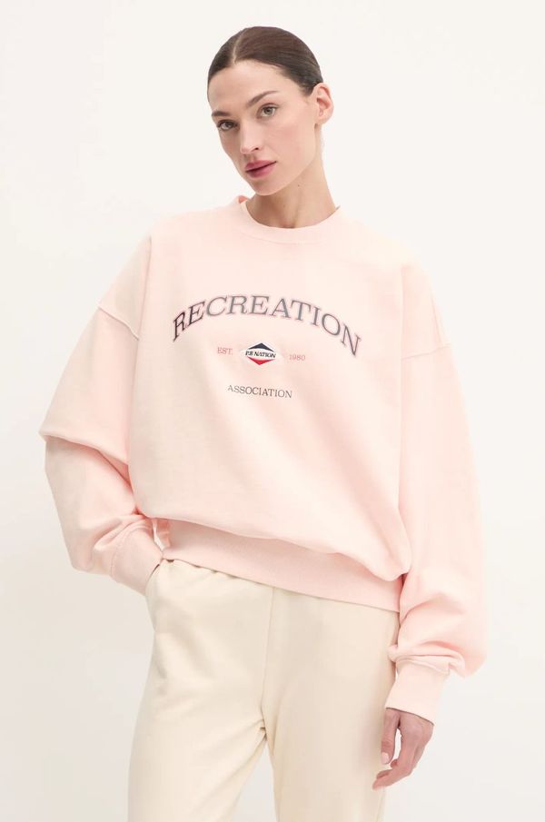 P.E Nation Dukserica P.E Nation Recreation za žene, boja: ružičasta, s tiskom, 244F404