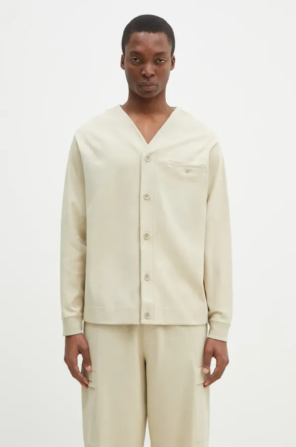 PANGAIA Dukserica Pangaia boja: bež, bez uzorka, 10002237