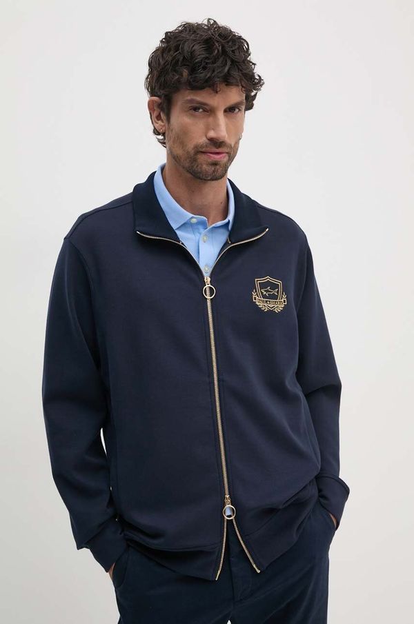 Paul&Shark Dukserica Paul&Shark za muškarce, boja: tamno plava, s aplikacijom, 14311818