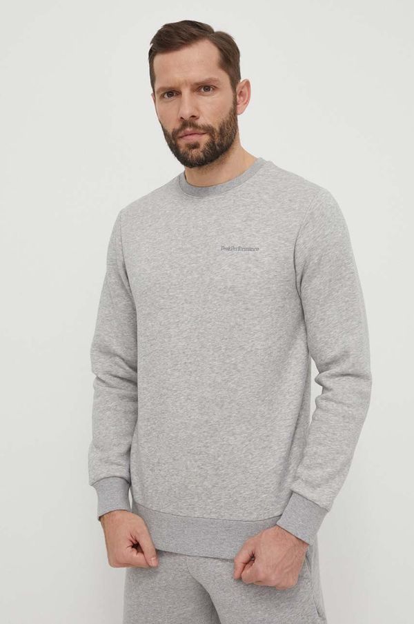 Peak Performance Dukserica Peak Performance za muškarce, boja: siva, bez uzorka