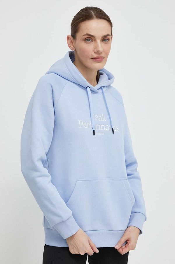 Peak Performance Dukserica Peak Performance za žene, s kapuljačom, s aplikacijom