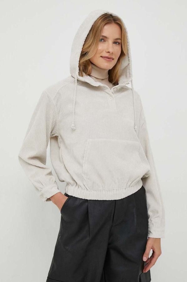 Pepe Jeans Dukserica Pepe Jeans BONNIE za žene, boja: bež, s kapuljačom, bez uzorka