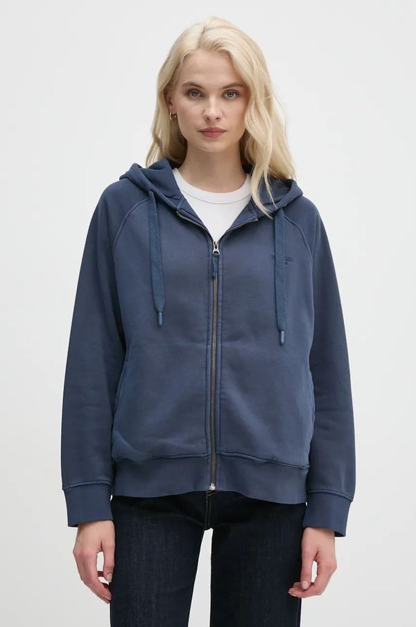 Pepe Jeans Dukserica Pepe Jeans FELICITY ZIPPER za žene, s kapuljačom, bez uzorka, PL581463