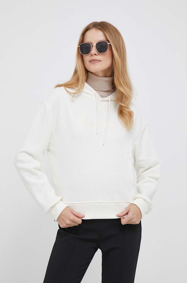 Pepe Jeans Dukserica Pepe Jeans Nanette za žene, boja: bež, s kapuljačom, s aplikacijom