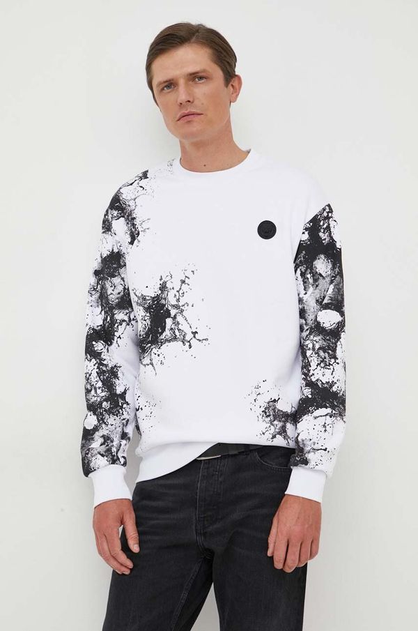 Plein Sport Dukserica PLEIN SPORT za muškarce, boja: bijela, s tiskom