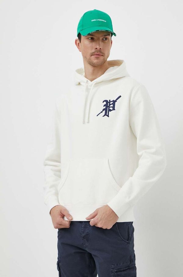 Polo Ralph Lauren Dukserica Polo Ralph Lauren za muškarce, boja: bijela, s kapuljačom, s aplikacijom