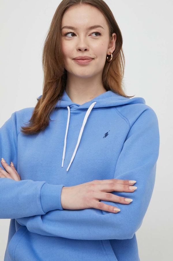 Polo Ralph Lauren Dukserica Polo Ralph Lauren za žene, s kapuljačom, bez uzorka