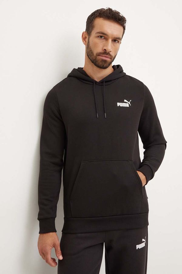 Puma Dukserica Puma za muškarce, boja: crna, s kapuljačom, bez uzorka, 586690
