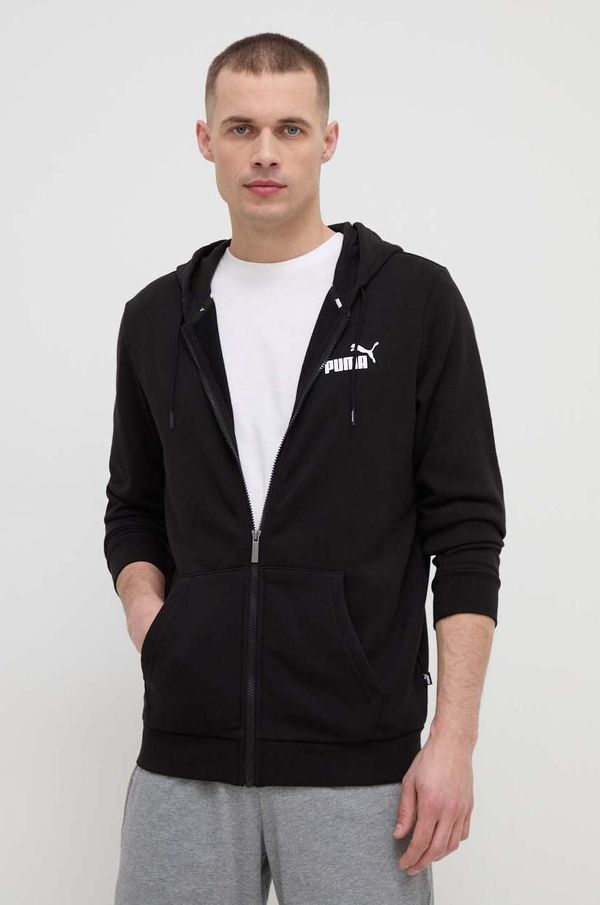 Puma Dukserica Puma za muškarce, boja: crna, s kapuljačom, bez uzorka