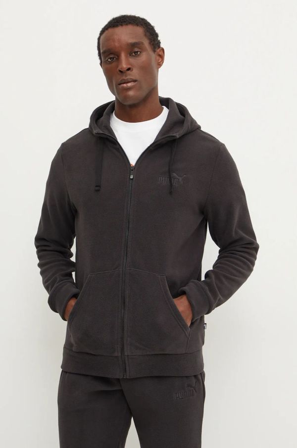 Puma Dukserica Puma za muškarce, boja: crna, s kapuljačom, bez uzorka, 681893