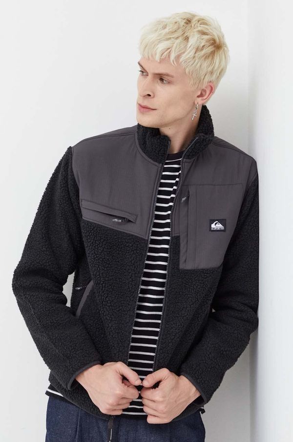 Quiksilver Dukserica Quiksilver za muškarce, boja: crna, bez uzorka