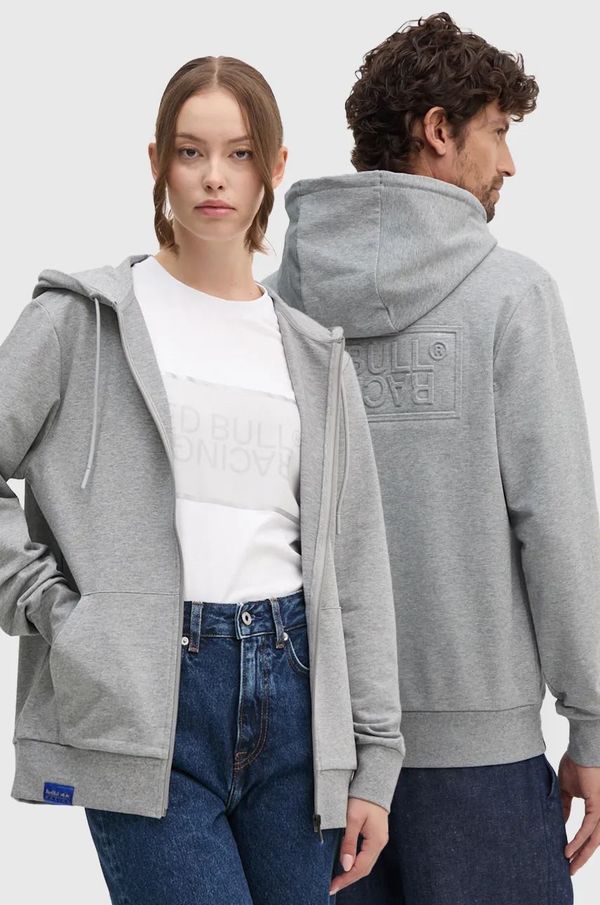 Red Bull Racing x Pepe Jeans Dukserica Red Bull Racing x Pepe Jeans boja: siva, s kapuljačom, s tiskom, RU580005