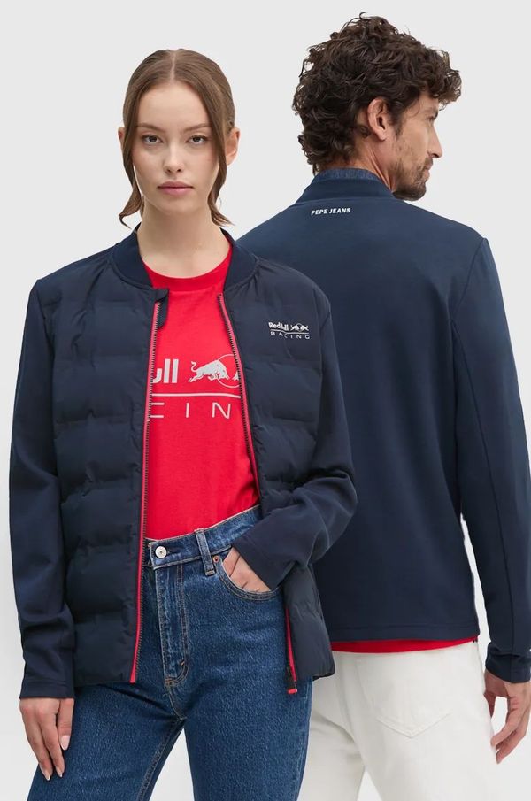 Red Bull Racing x Pepe Jeans Dukserica Red Bull Racing x Pepe Jeans boja: tamno plava, s tiskom, RU490001
