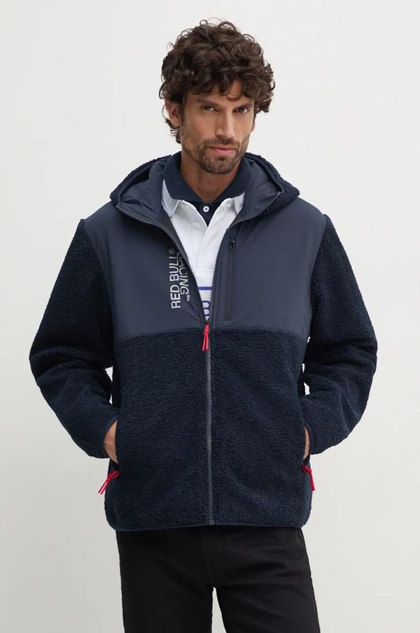 Red Bull Racing x Pepe Jeans Dukserica Red Bull Racing x Pepe Jeans za muškarce, boja: tamno plava, s kapuljačom, s tiskom, RM490005