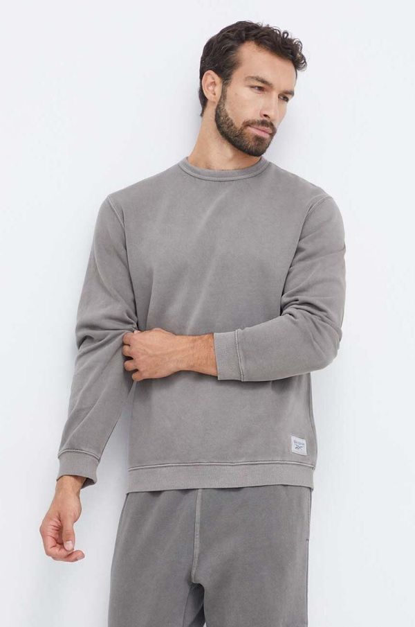 Reebok Classic Dukserica Reebok Classic za muškarce, boja: siva, bez uzorka