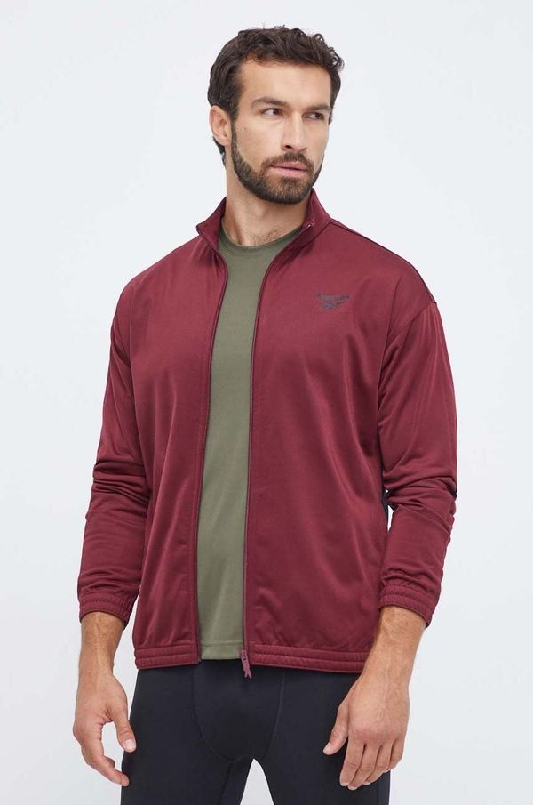 Reebok Dukserica Reebok Identity Vector boja: bordo, s uzorkom