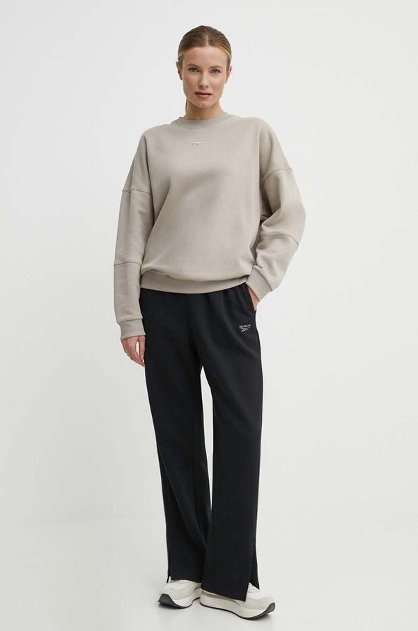 Reebok Dukserica Reebok LUX Collection za žene, boja: bež, bez uzorka, 100076141