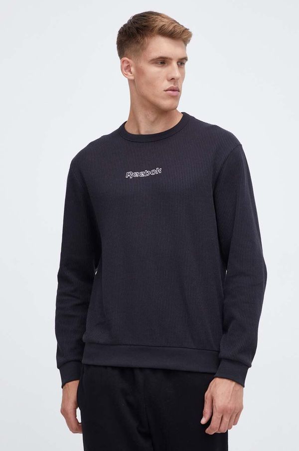 Reebok Dukserica Reebok za muškarce, boja: crna, bez uzorka